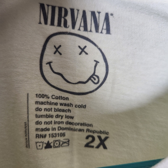 Nirvana 2XL T-shirt NWOT - Picture 2 of 2